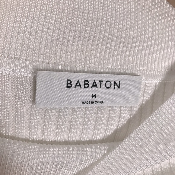 BABATON | M Imprint Cut Out Long Sleeve Top White - Picture 10 of 12